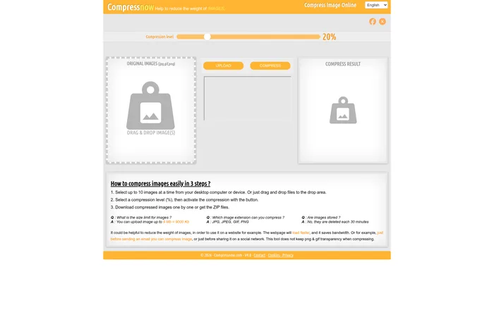 Bilder für Webseite optimieren mit Compressnow