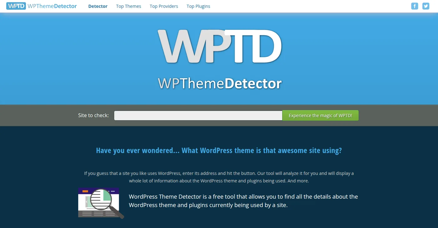 wpthemedetector.com: WordPress Theme Detector